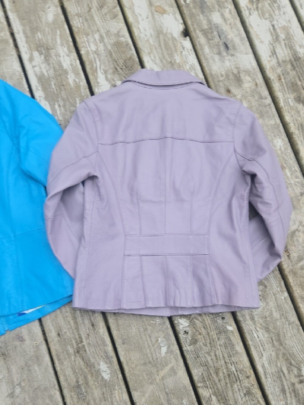 Wilsons Leather Red and Bright Blue And Gray Jackets For Small Womens. - Picture 11 of 11
